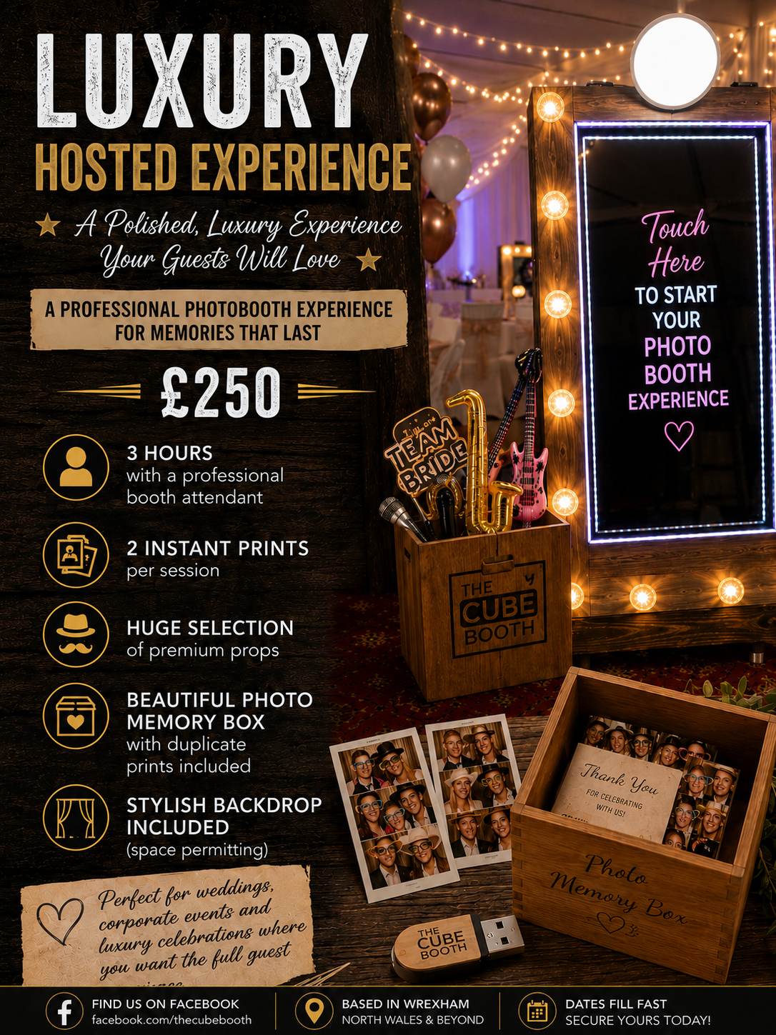 Hosted 3hr Hire Package